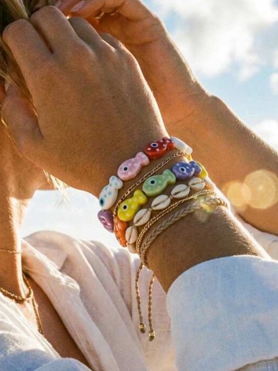 Anthropologie Jewelry - New! Coastal Rainbow Fish Bracelet (4017) NWOT
